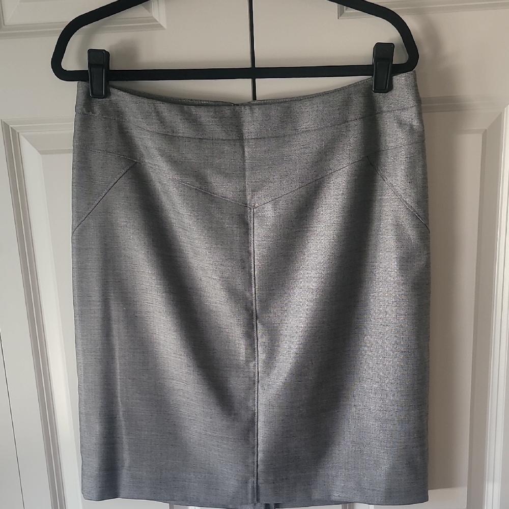 Jones New York Gray Pencil Skirt Knee-Length Work